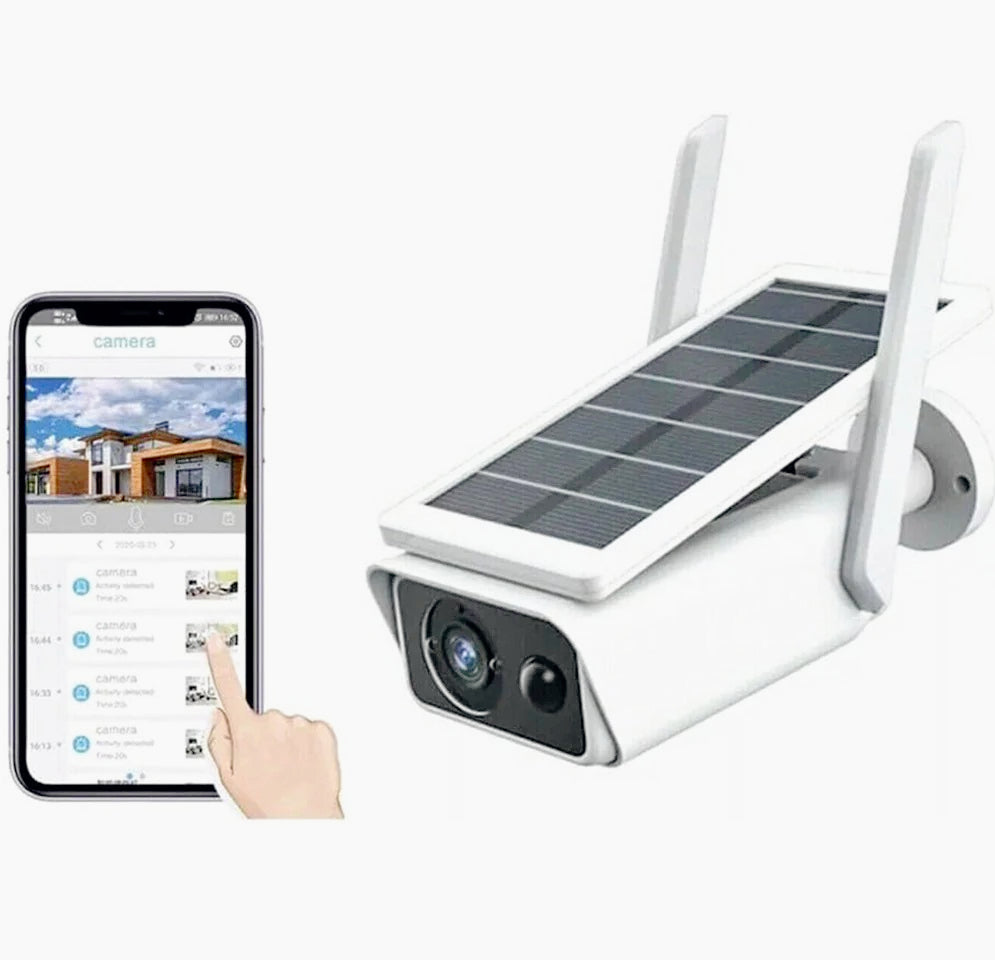 Telecamera Wi-Fi HD 1080p 2MPX con pannello solare – Protezione IP66