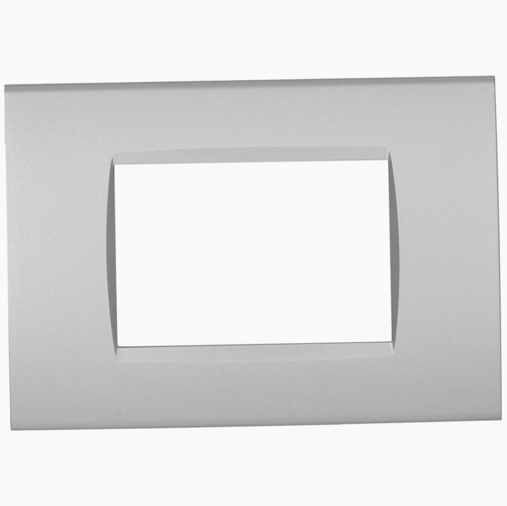 Placchetta Argento da 3 a 7 Posti – Compatibile con Living Light Cassetta 503