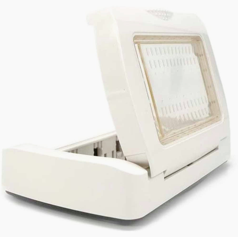 Placca idrobox IP55 3 posti con coperchio bianco, compatibile Matix