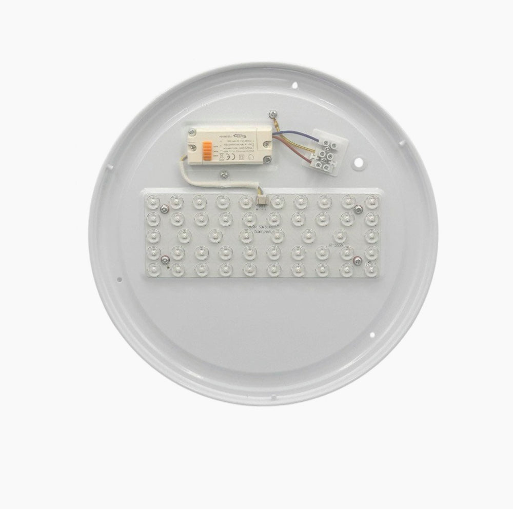 Plafoniera LED a Forma di Diamante con Puntini Trasparenti - 18W / 24W / 36W, CCT con Switch per 3 Colori di Luce (6500K / 4000K / 3000K)