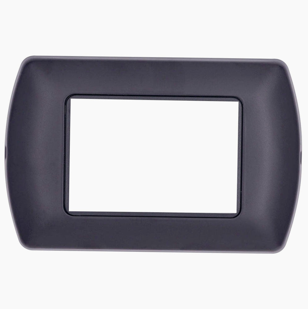 Placchetta Nera 3-7 Posti – Compatibile con Living International Cassetta 503