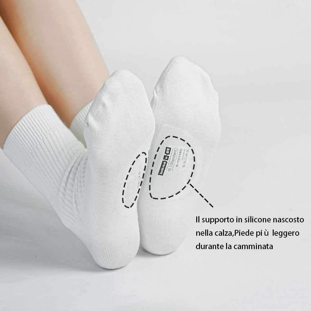 Calze Sportive con Supporto TPU - Plantare Integrato per Piede Piatto/Cavo, Trekking e Cammino - ambraled