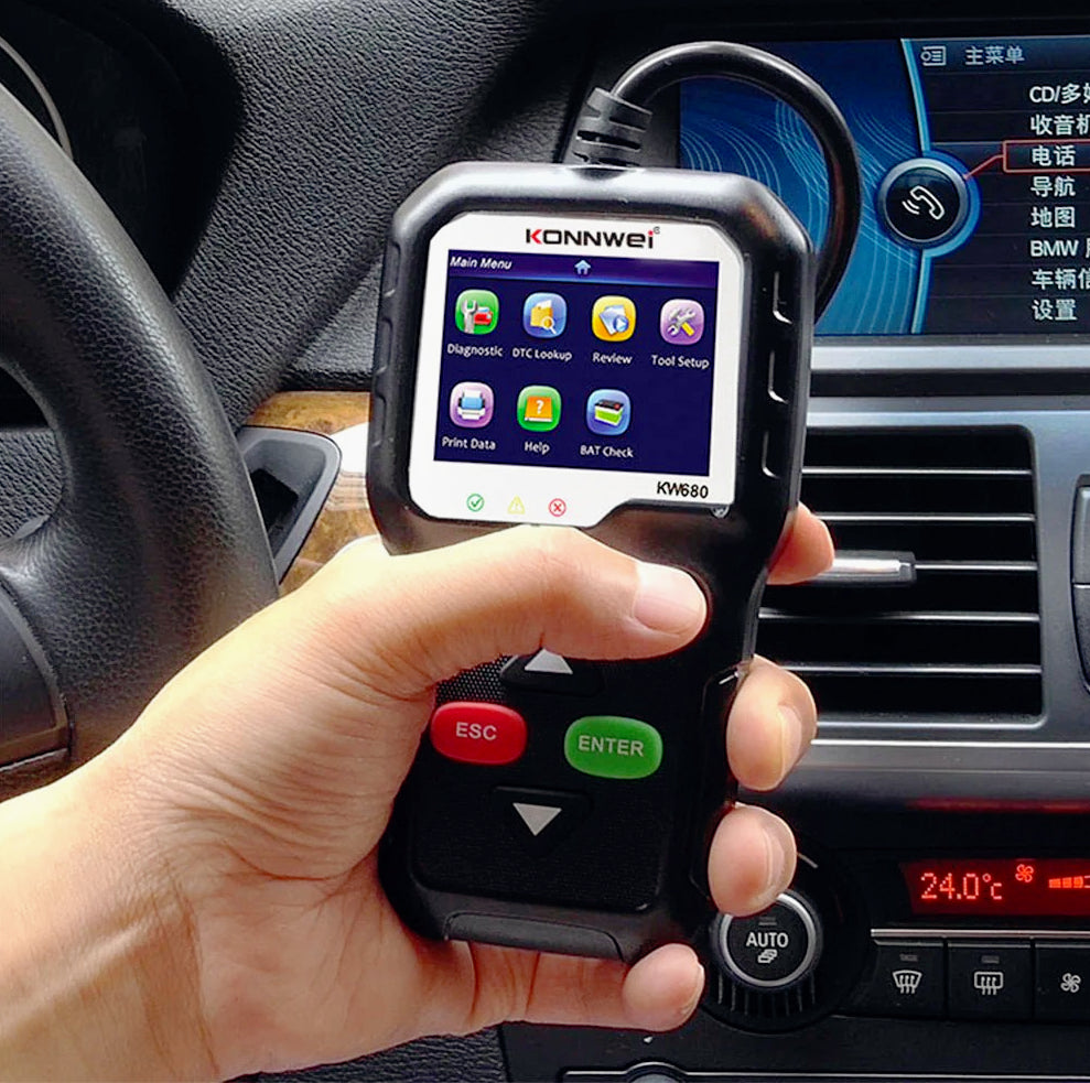 Tester digitale diagnostico per auto – Display, controllo centralina, guasti, batteria e sensore O2