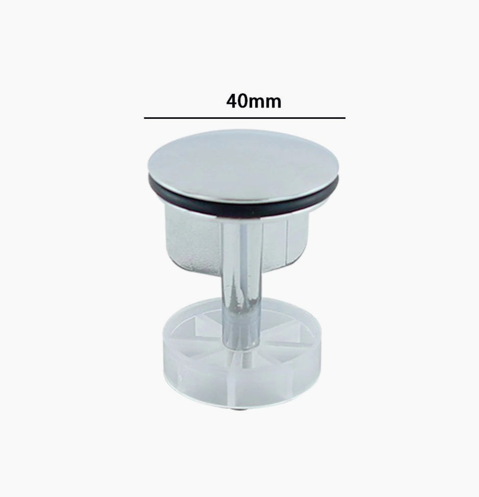 Tappo piletta universale in ottone lucido 40 mm per lavandino e bidet - Chiusura resistente e elegante