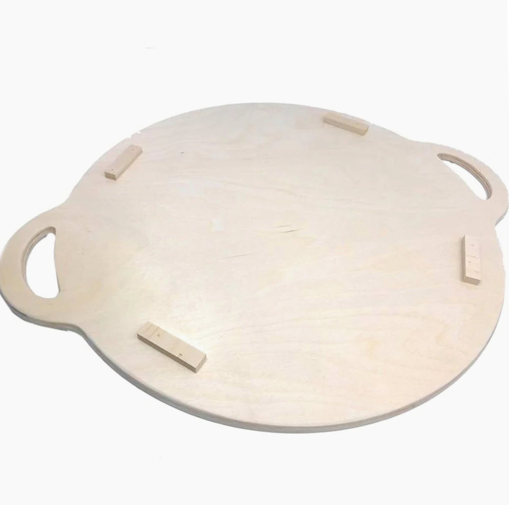 Vassoio in legno con manici, piedini antiscivolo e scanalatura – Dimensioni 49x59 cm