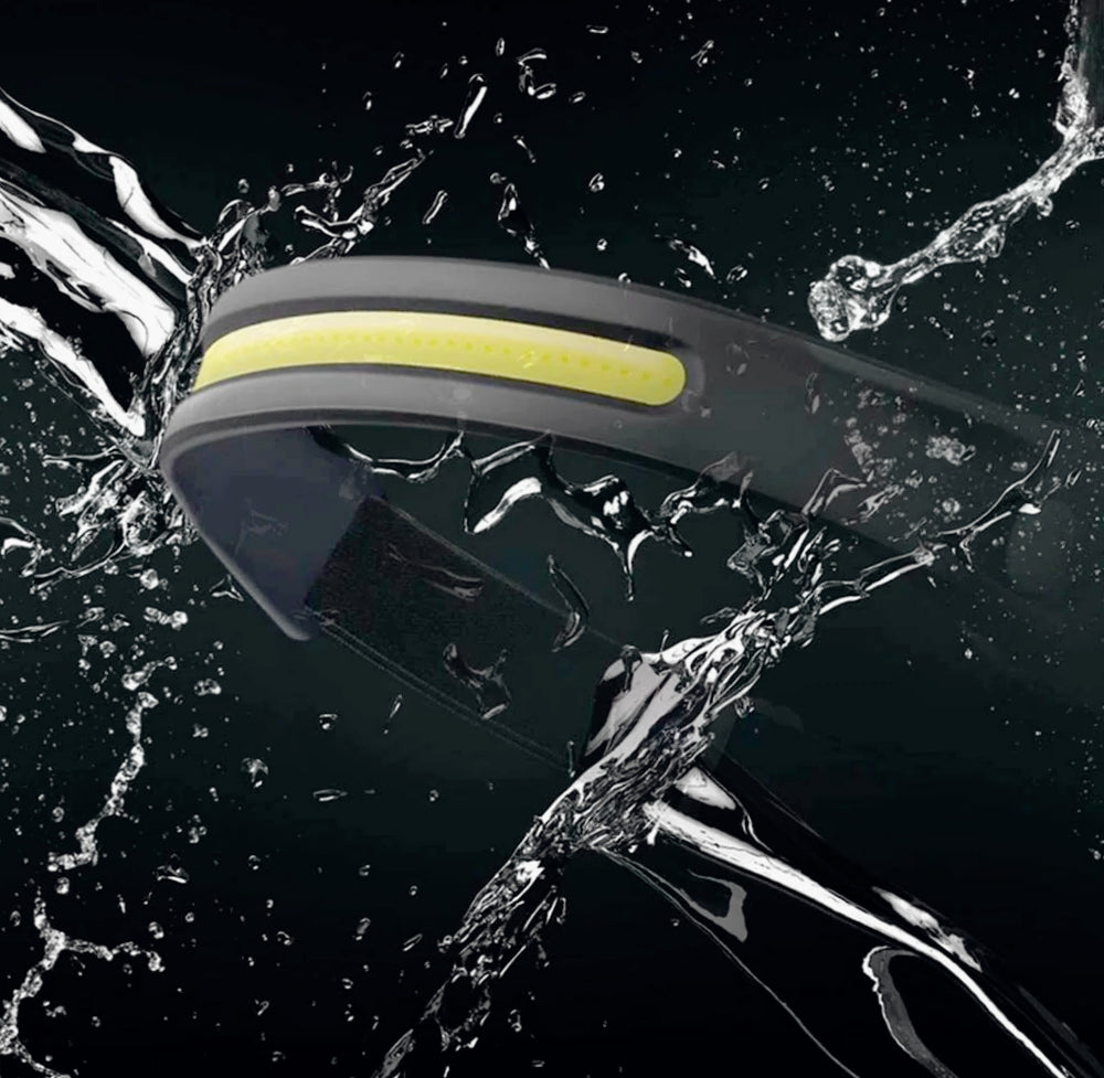Torcia frontale ricaricabile – 2 LED, dimmerabile e con sensore di movimento