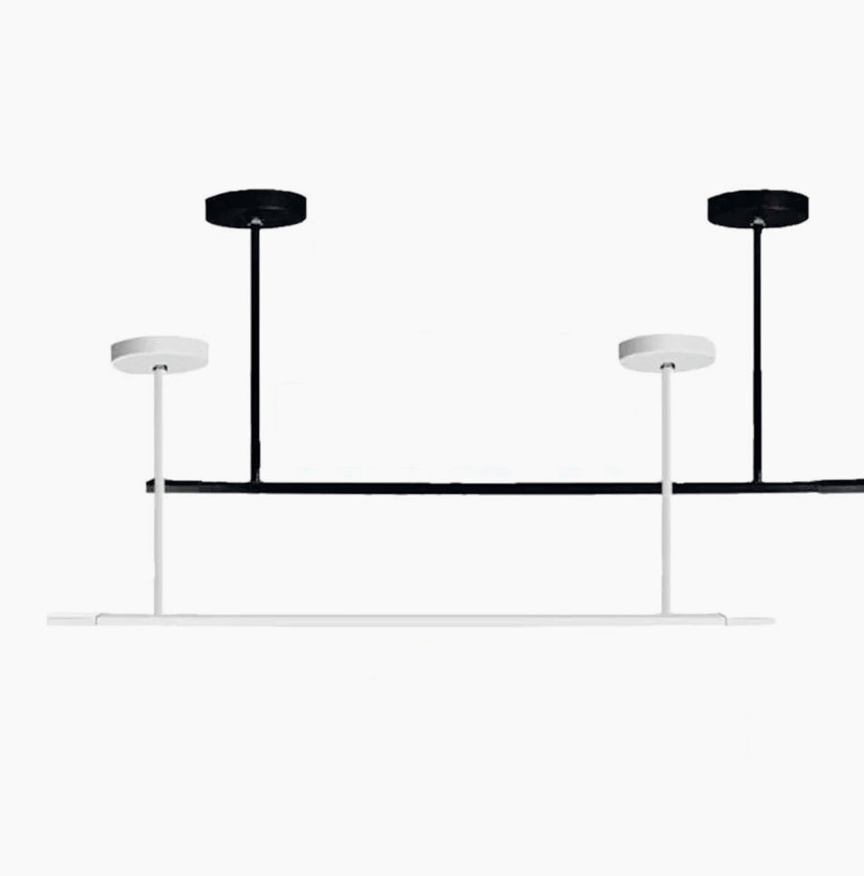 Staffe telescopiche 1 metro per faretti su binario elettrico – Fissaggio al soffitto