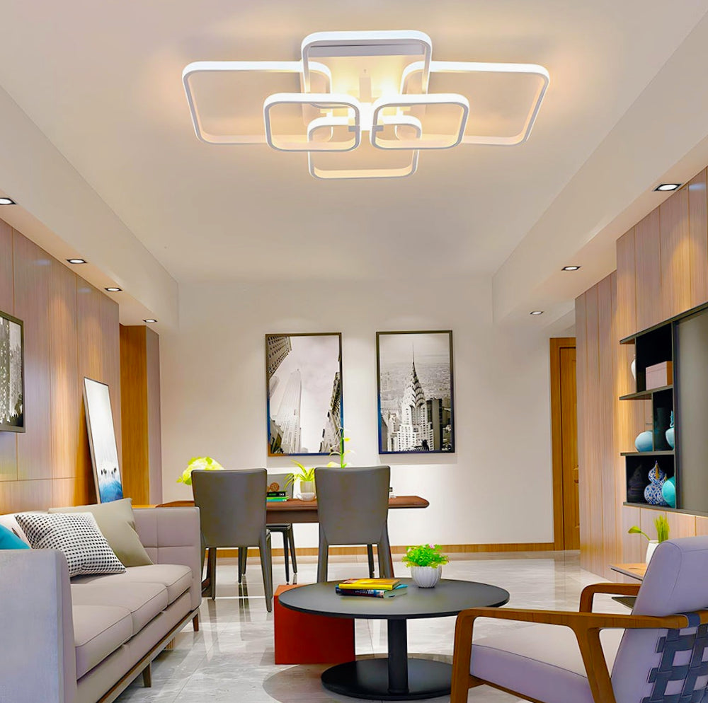 Plafoniera LED 70W - 6 Quadranti con Tecnologia CCT (6500K / 4000K / 3000K)