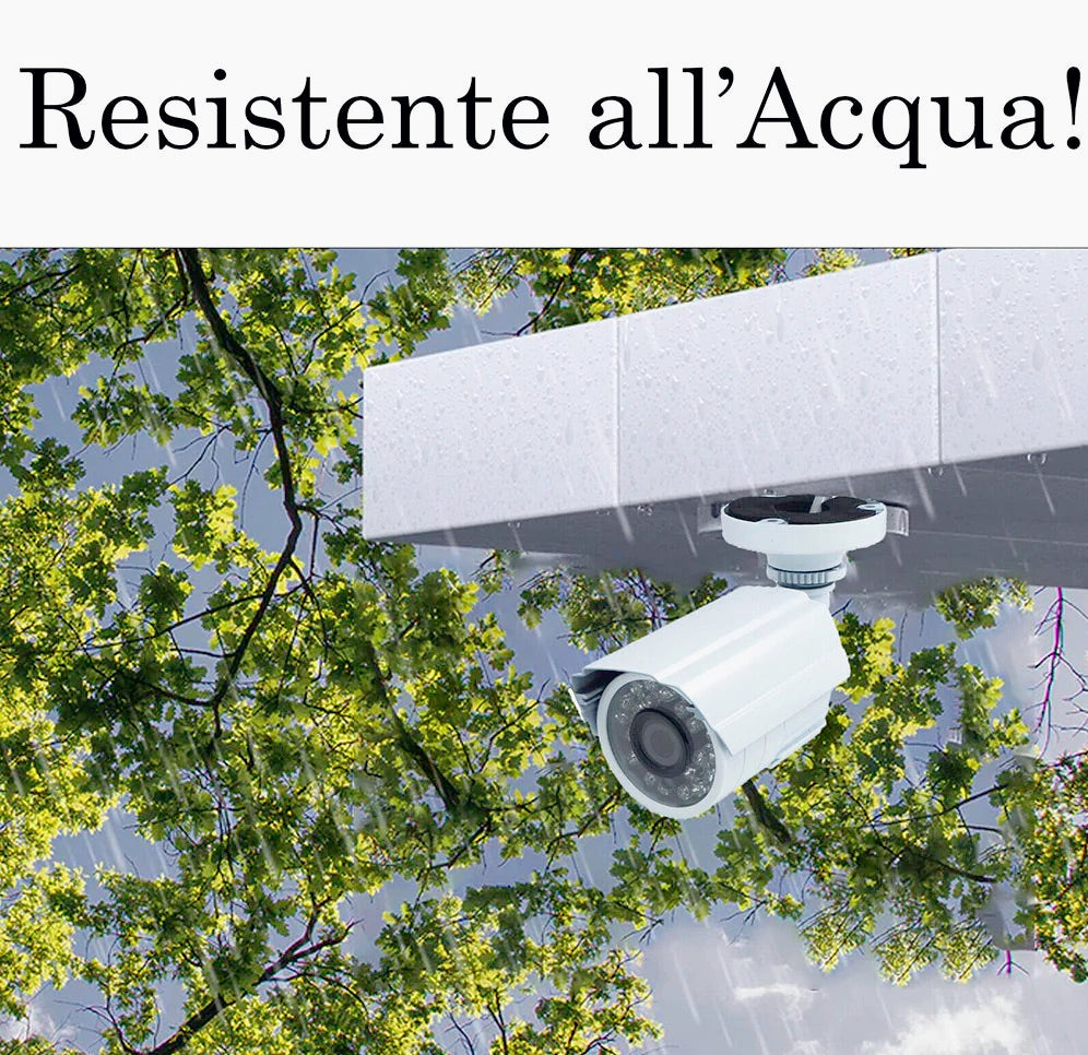 Telecamera CCD 420 TVL con 24 LED IR, lente 2,8mm e staffa - Sicurezza interna base