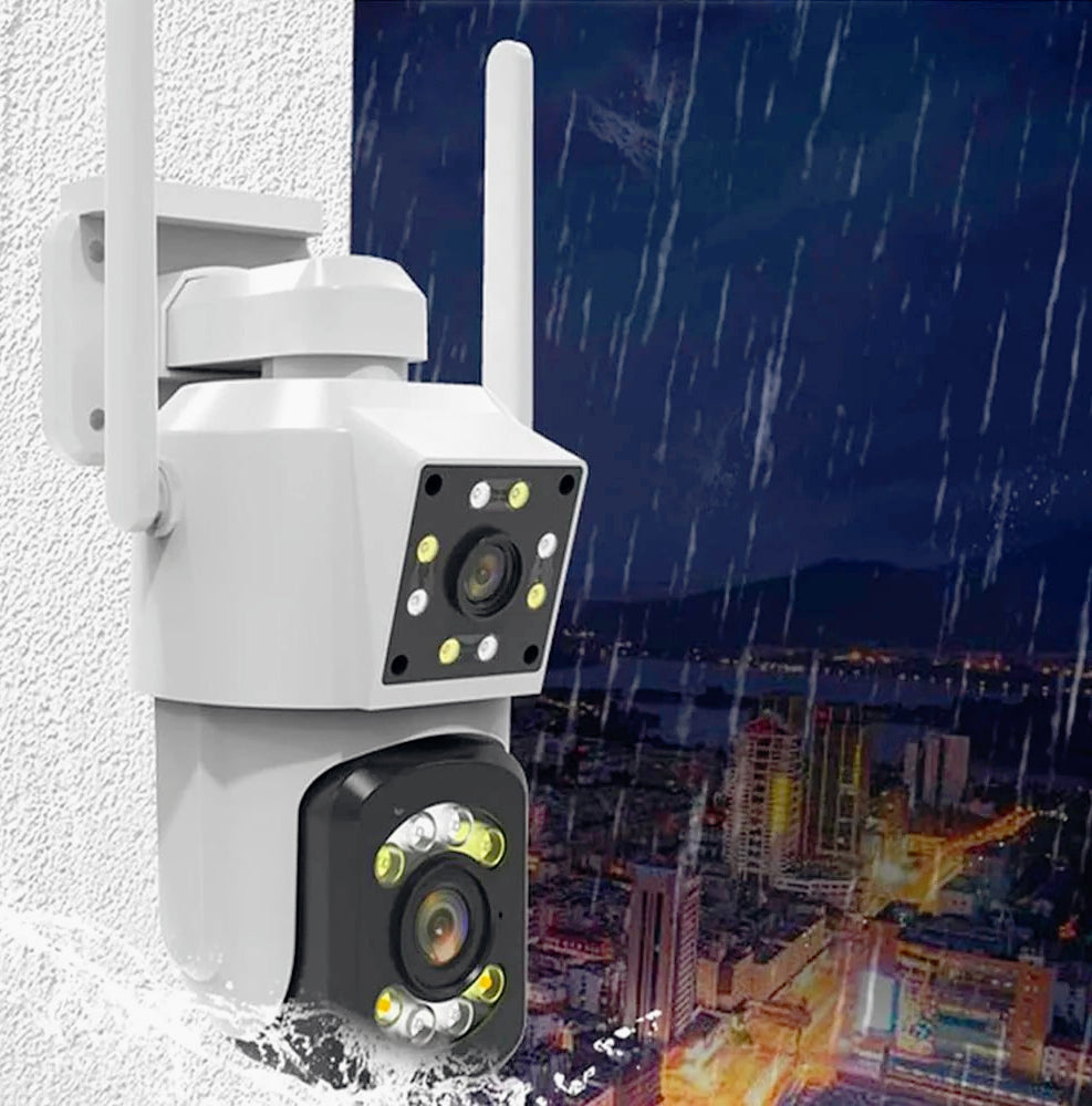 Telecamera Wi-Fi doppio obiettivo motorizzata con zoom – App controllabile, protezione IP66