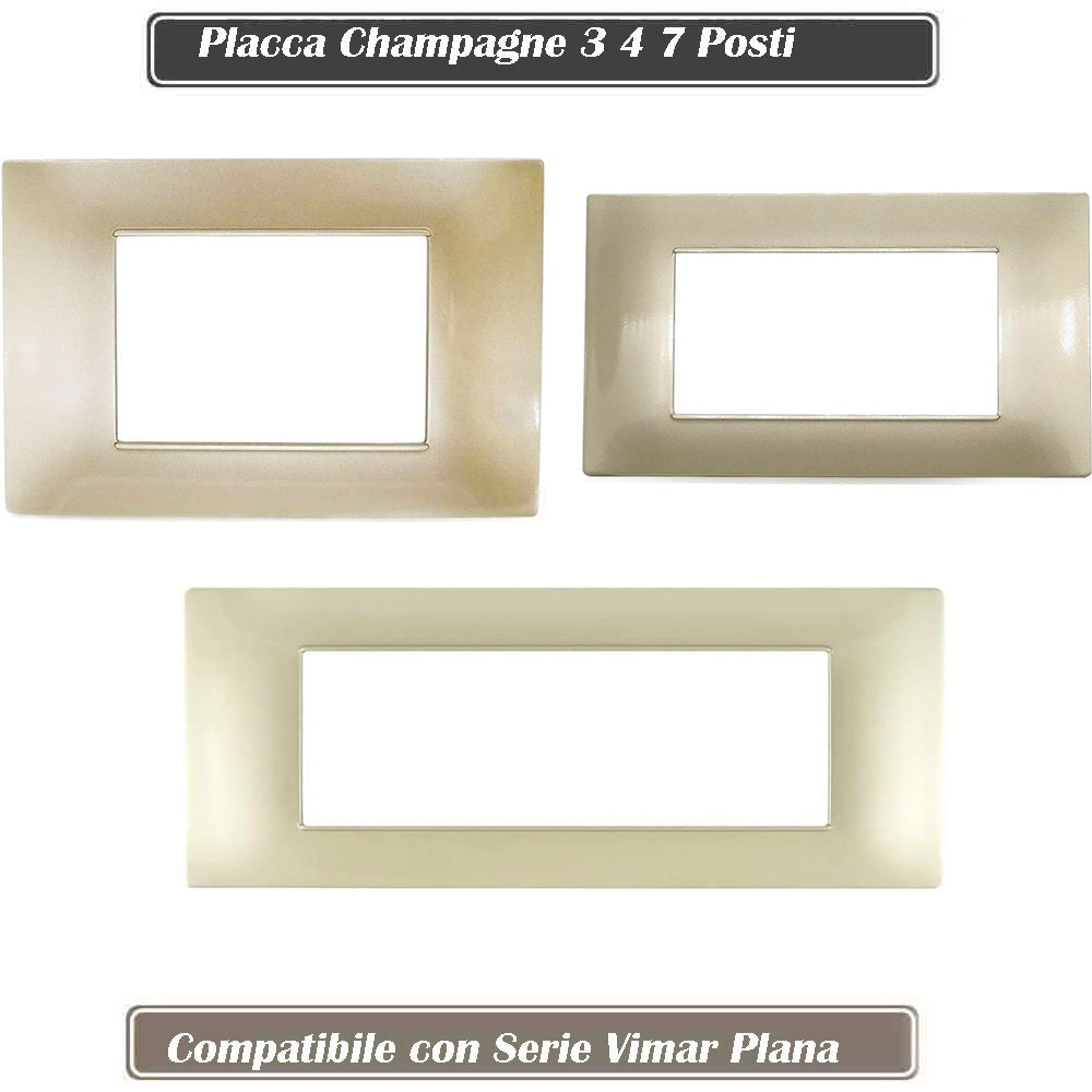 Cuscino divano champagne 3-4-7 posti, compatibile Vimar Plana