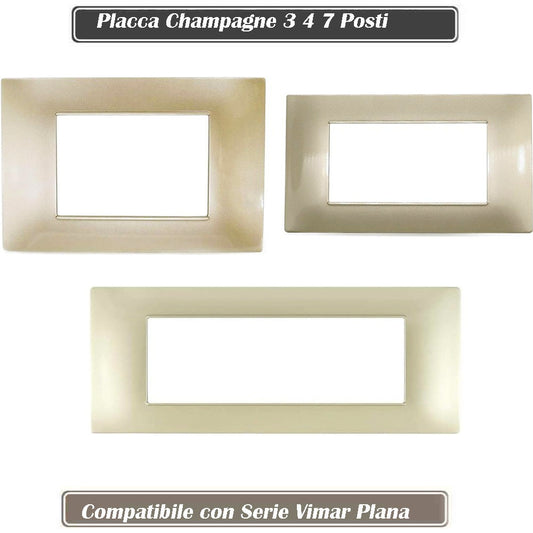 Cuscino divano champagne 3-4-7 posti, compatibile Vimar Plana