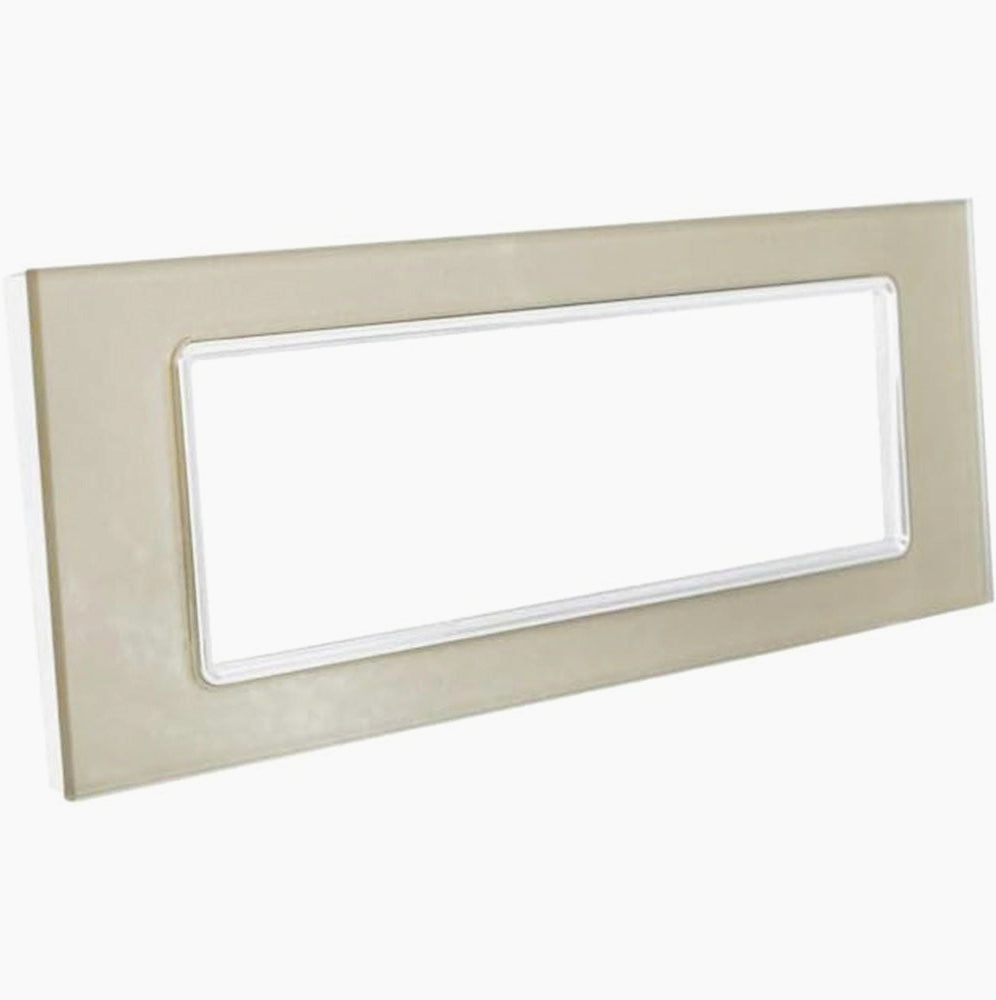 Placchetta in Vetro Champagne 3-7 Posti – Compatibile con Living Light Cassetta 503