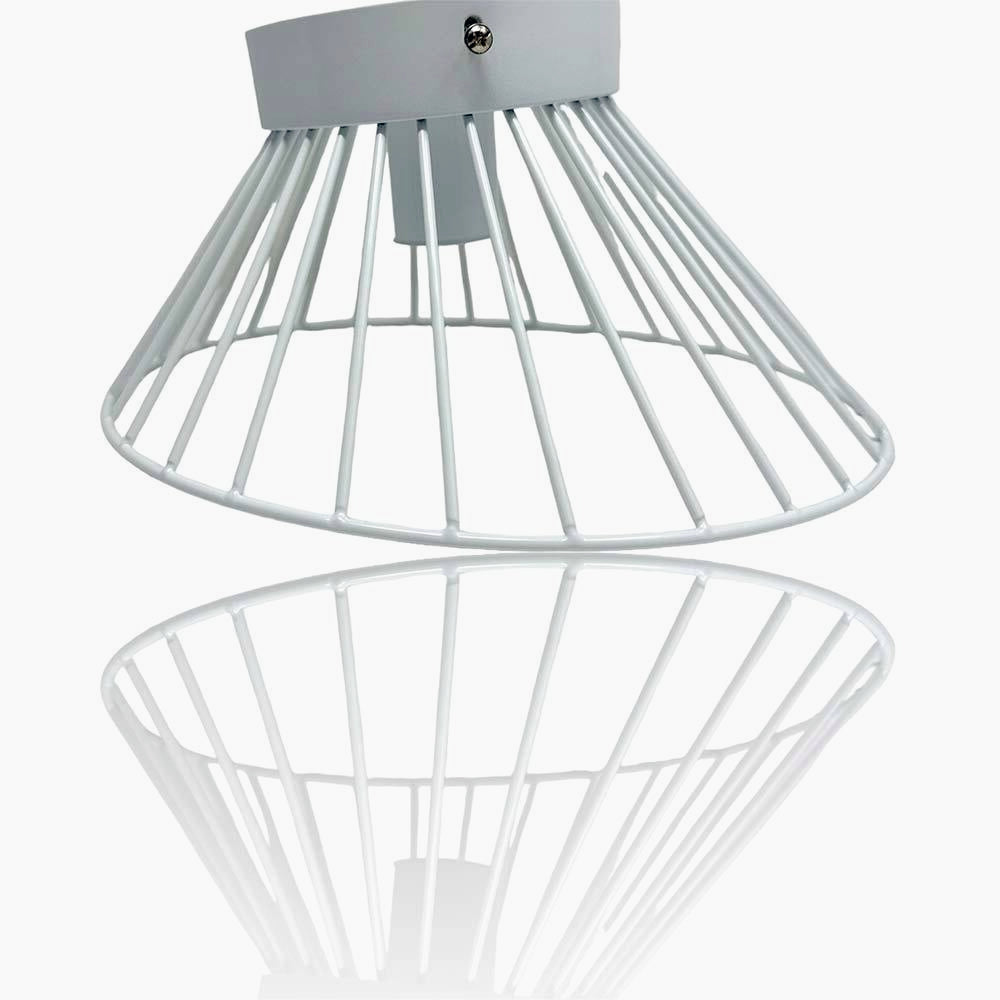 Plafoniera con Paralume in Metallo Decorativa - Stile Contemporaneo, Base E27