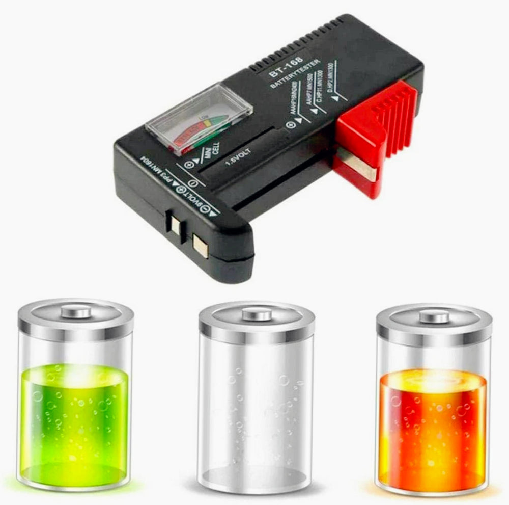 Tester per batterie universale analogico – Rilevatore e controllo di carica delle batterie
