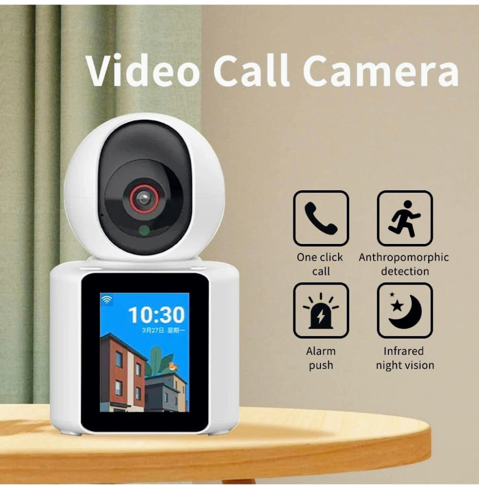 Telecamera Wi-Fi Full HD 1080P con monitor 2,8” e funzione videochiamata