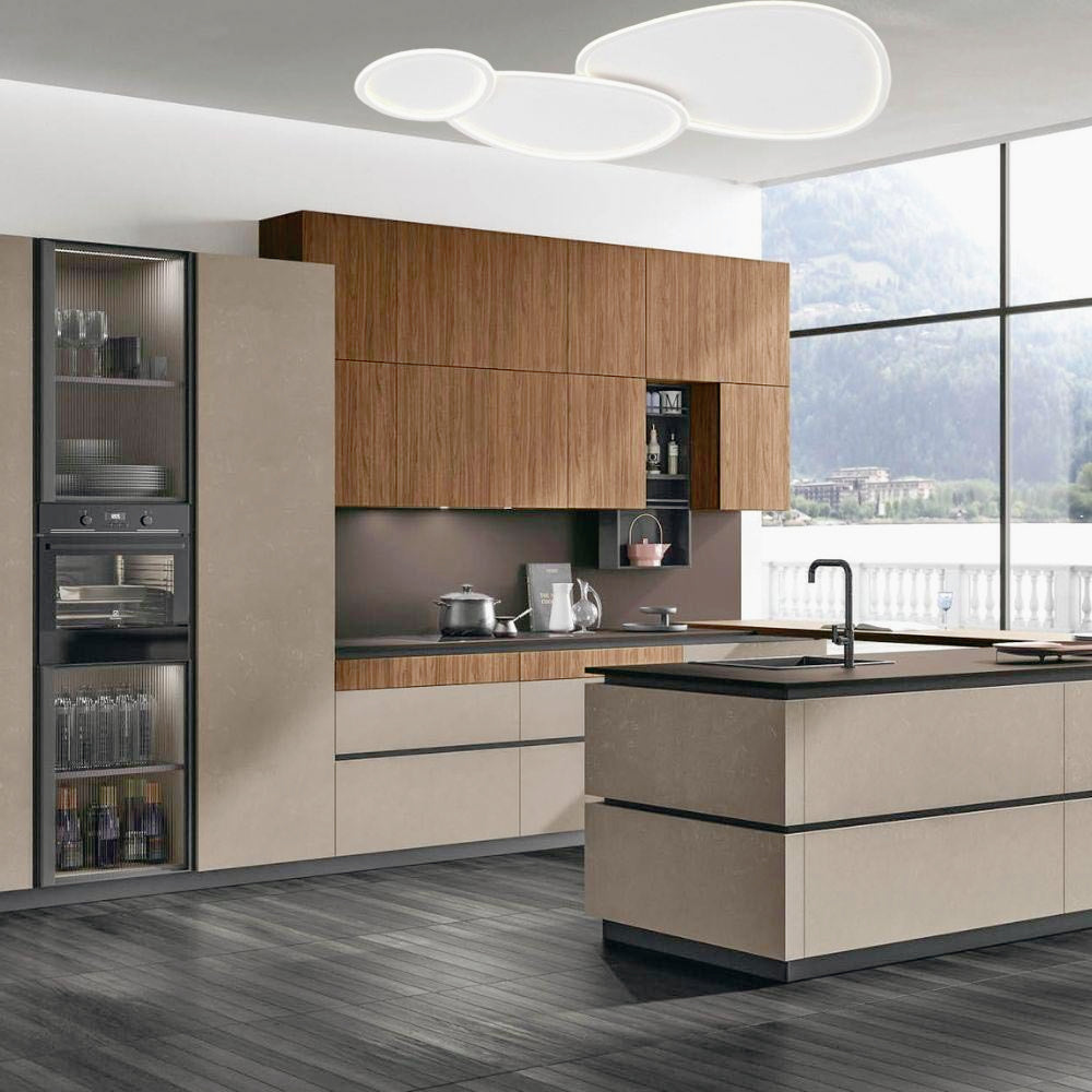 Plafoniera LED 100W - Tre Ovali con Tripla Colorazione di Luce (CCT: 6500K / 4000K / 3000K)