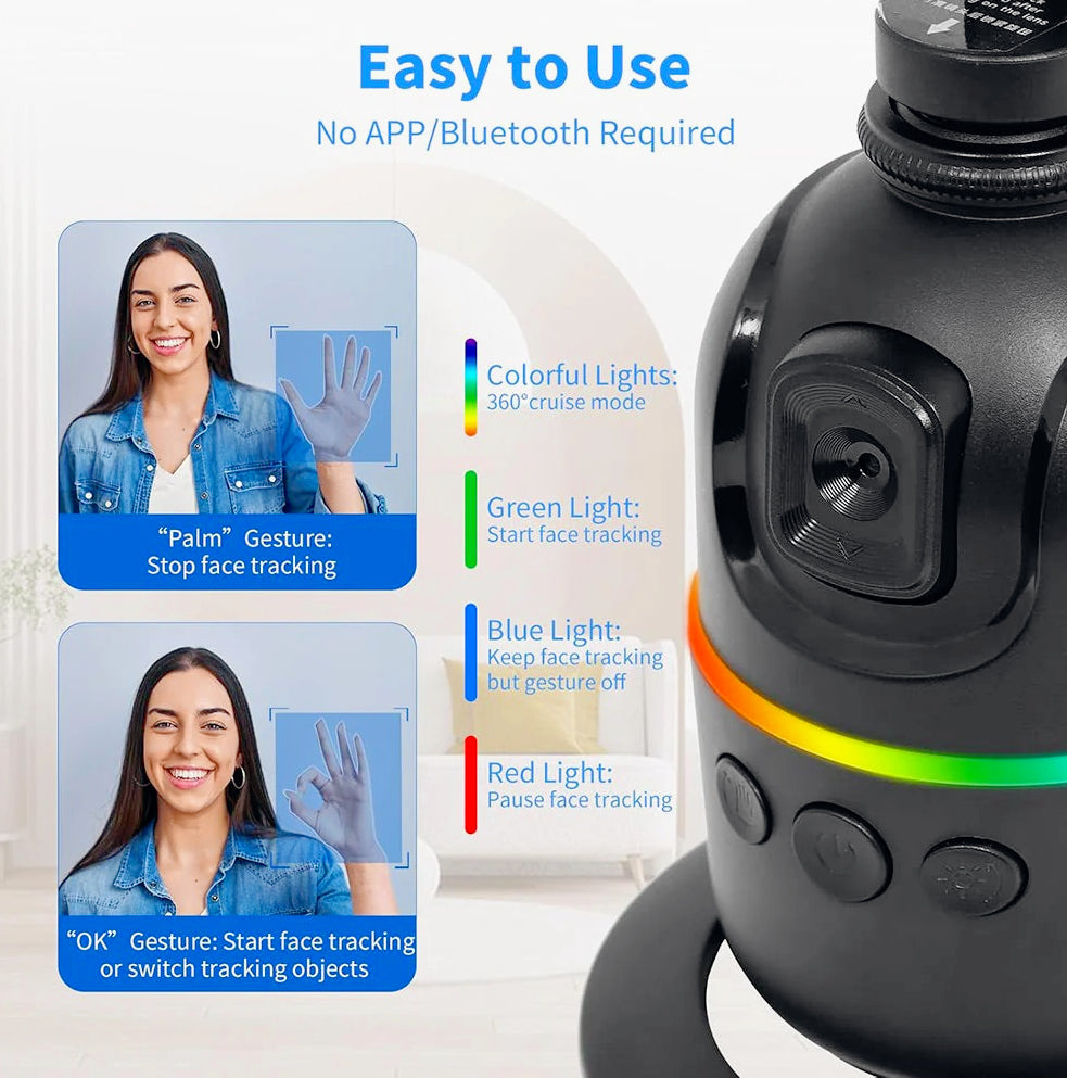 Stabilizzatore cardanico 3 assi per smartphone – Gimbal con sensore di movimento e rotazione 360°