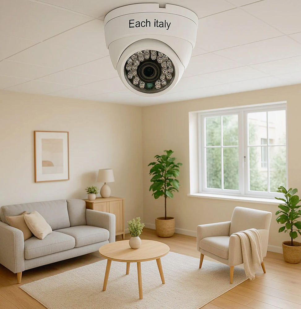 Telecamera dome AHD 3MPX 1080p con lente 3,6mm, 48 LED IR e visione notturna - Sicurezza e sorveglianza interna