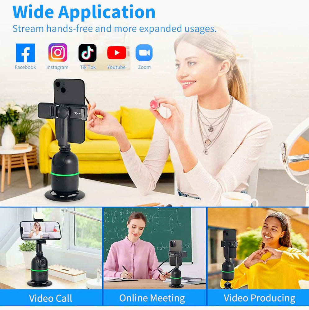 Stabilizzatore cardanico 3 assi per smartphone – Gimbal con sensore di movimento e rotazione 360°