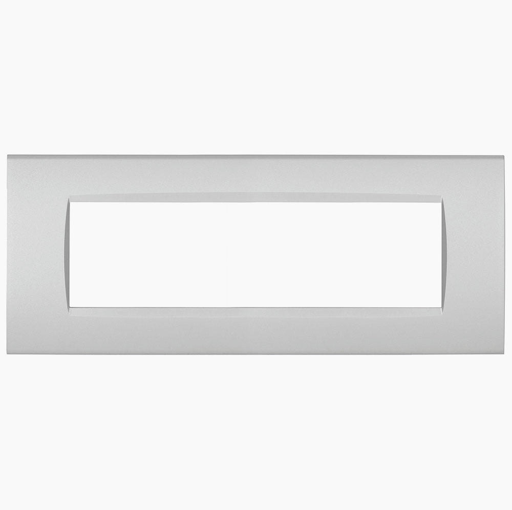 Placchetta Argento da 3 a 7 Posti – Compatibile con Living Light Cassetta 503