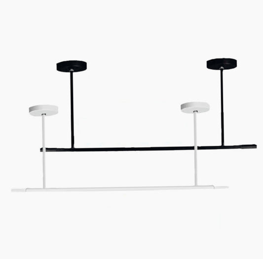 Staffe telescopiche 50 cm per faretti su binario elettrico – Montaggio sul soffitto