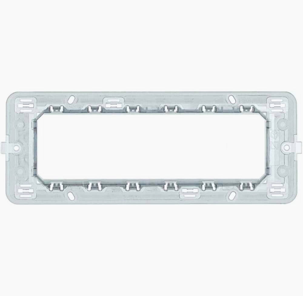 Supporto modulo per placche 2/3/4/7 posti – Compatibile con Matix, ideale per impianti elettrici e interruttori