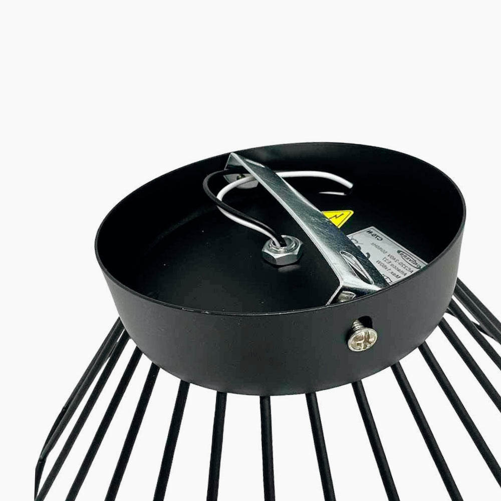 Plafoniera con Paralume in Metallo Decorativa - Stile Contemporaneo, Base E27