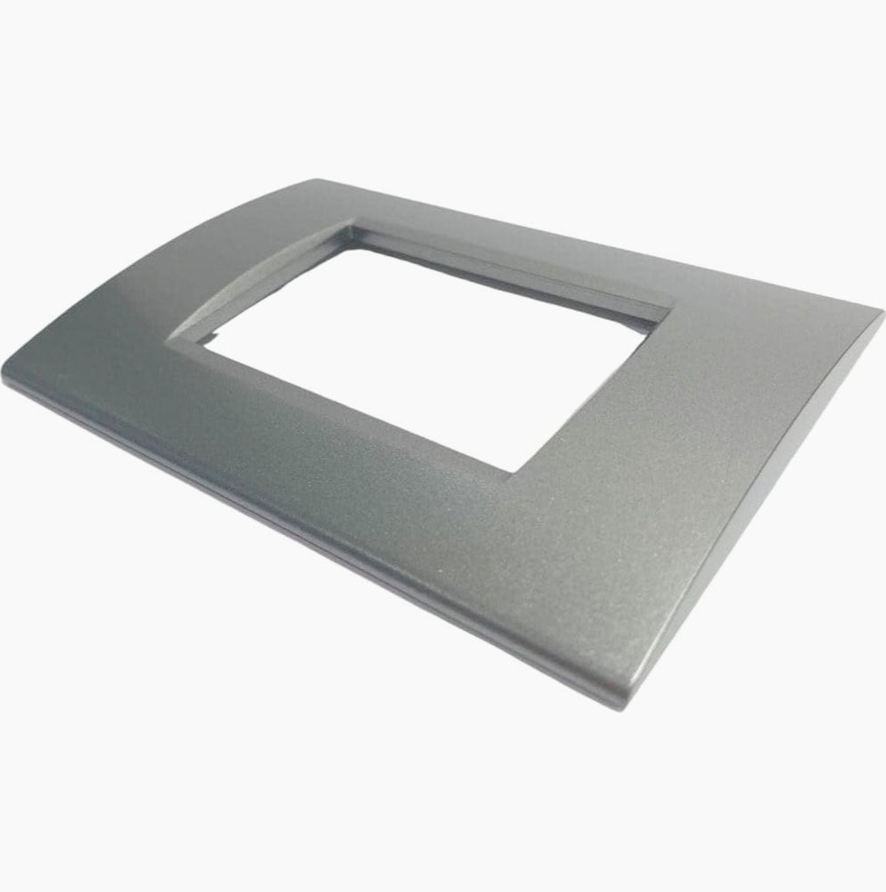 Placchetta Grigio Scuro 3-7 Posti – Compatibile con Living Light Cassetta 503