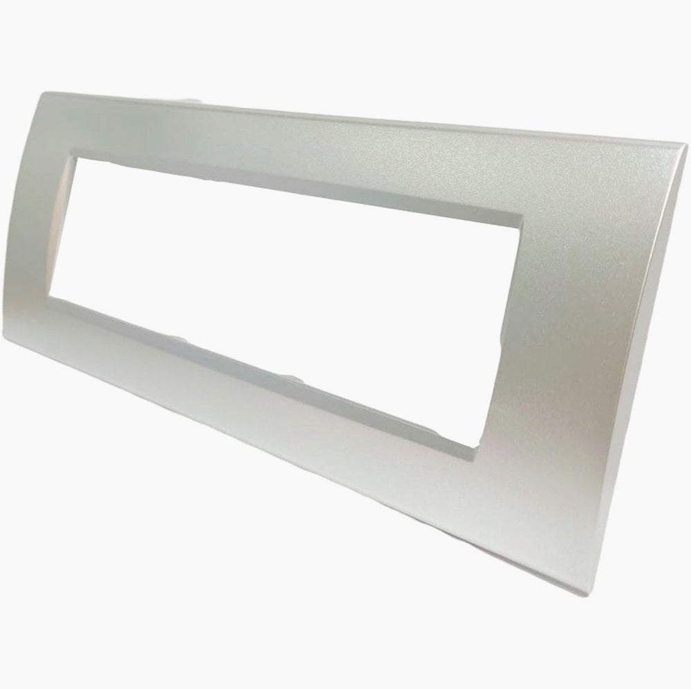 Placchetta Argento da 3 a 7 Posti – Compatibile con Living Light Cassetta 503