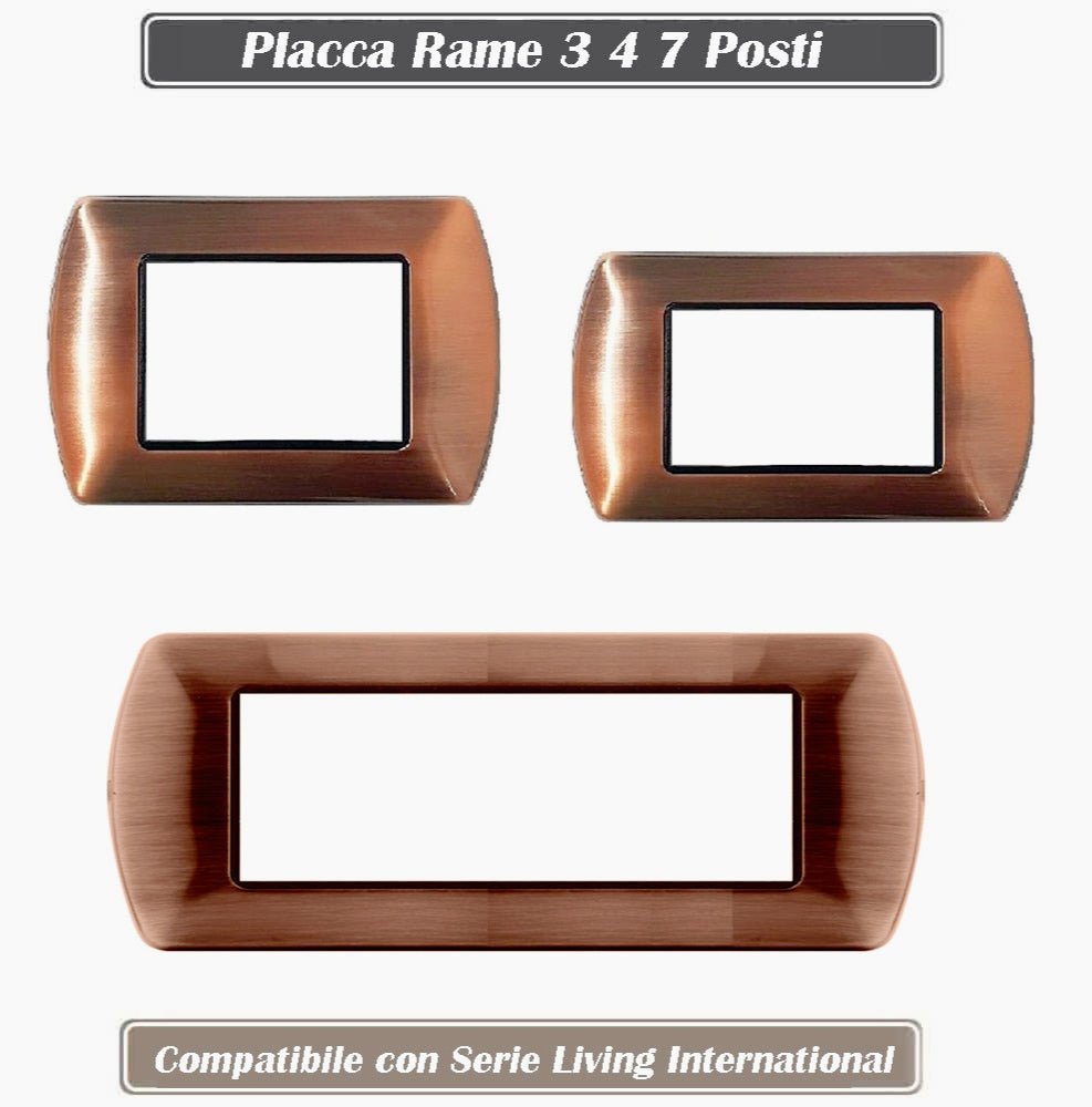 Placchetta Rame 3-7 Posti – Compatibile con Living International