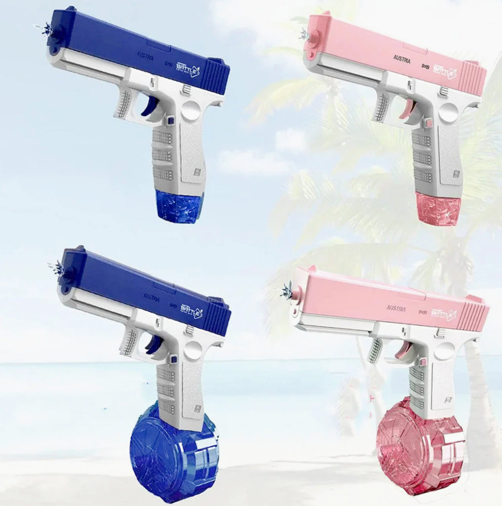 Pistola ad acqua ricaricabile elettrica a batteria – Doppio serbatoio