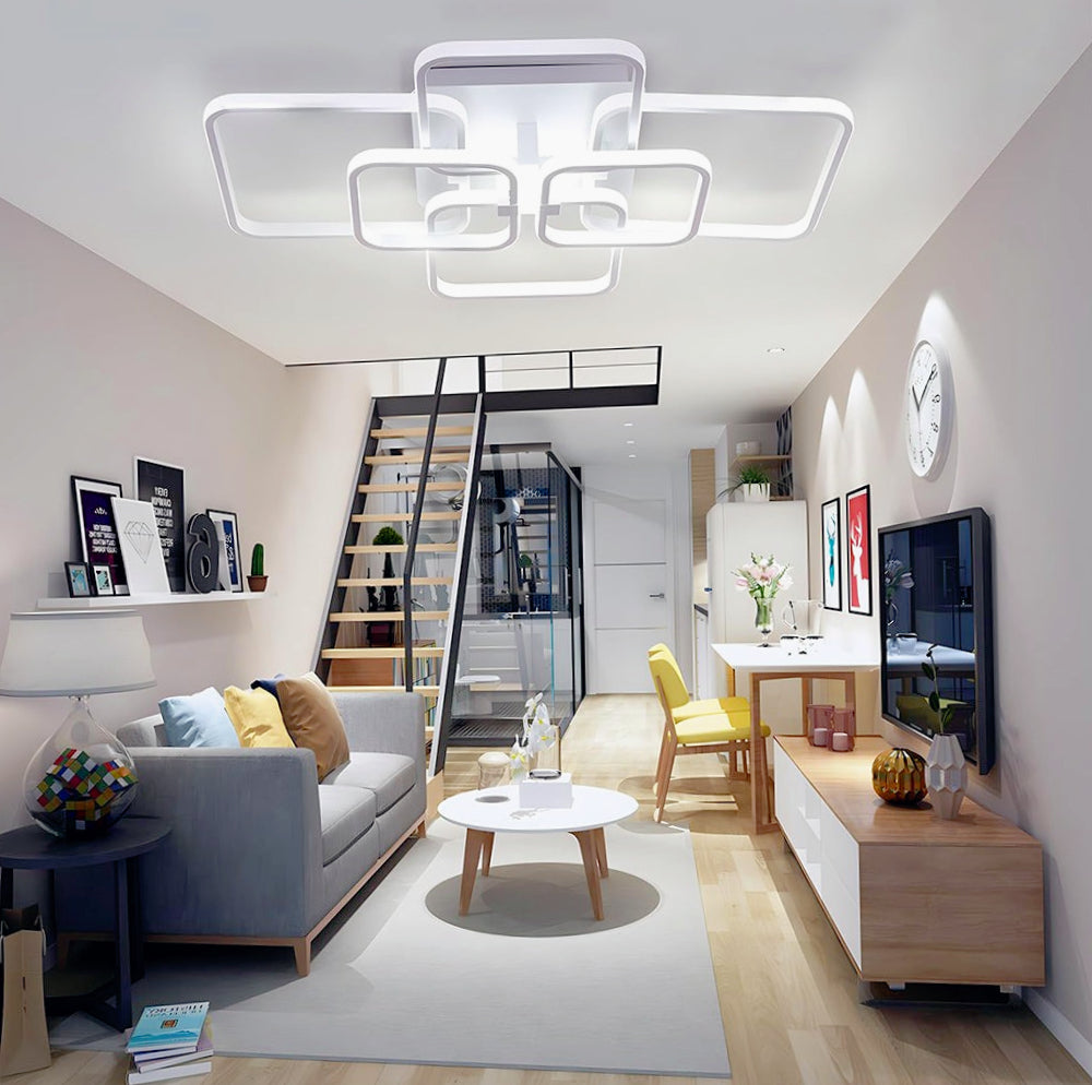 Plafoniera LED 70W - 6 Quadranti con Tecnologia CCT (6500K / 4000K / 3000K)