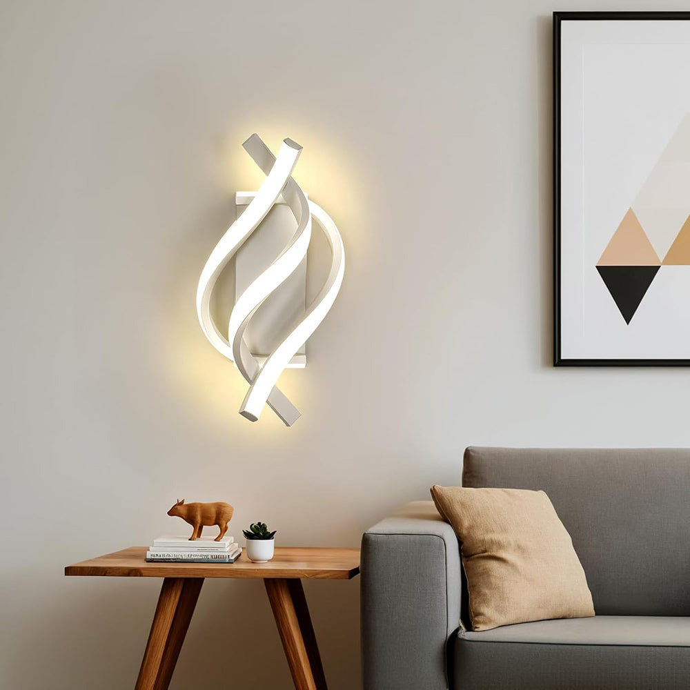Applique da parete a led 12 watt con fasce a spirale tecnologia CCT - ambraled