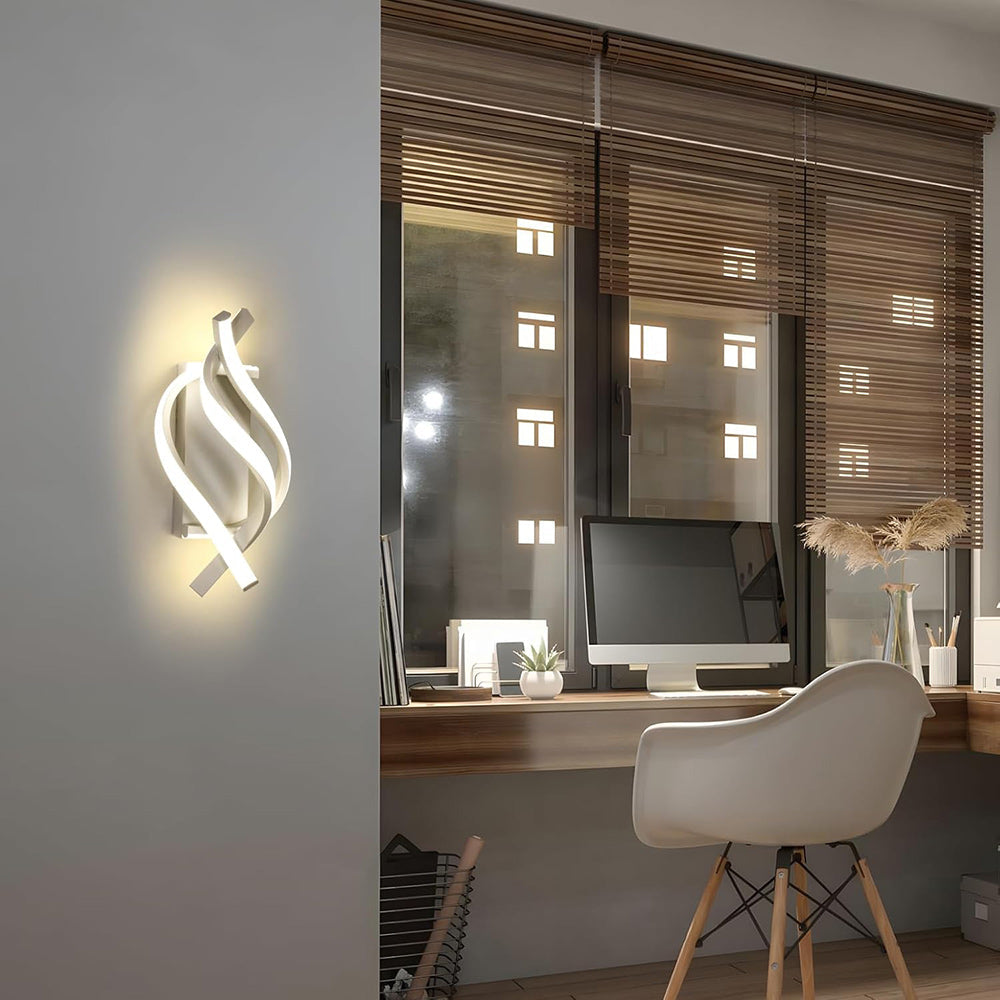 Applique da parete a led 12 watt con fasce a spirale tecnologia CCT - ambraled