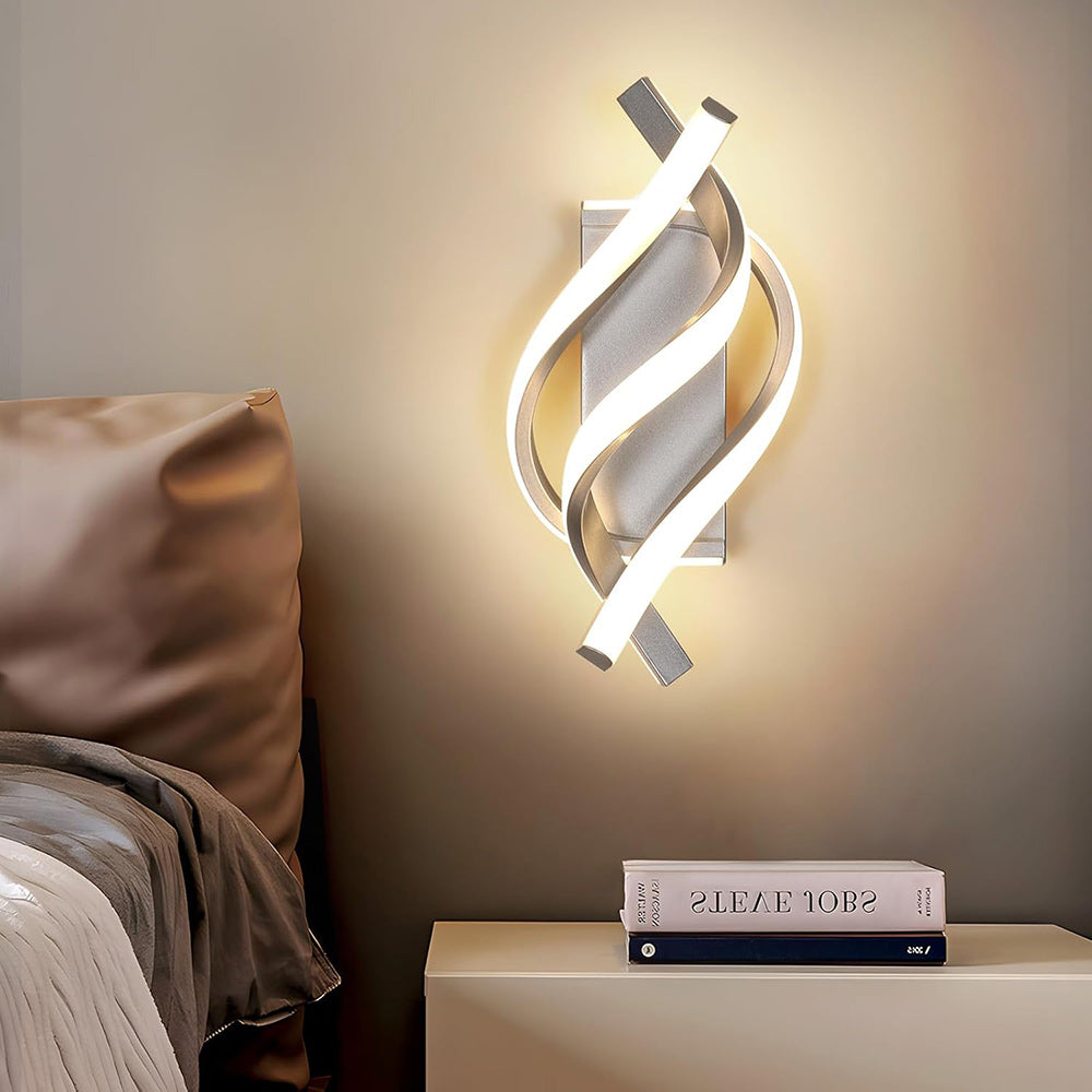 Applique da parete a led 12 watt con fasce a spirale tecnologia CCT - ambraled