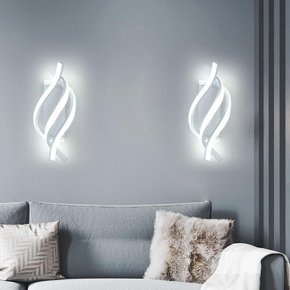 Applique da parete a led 12 watt con fasce a spirale tecnologia CCT - ambraled