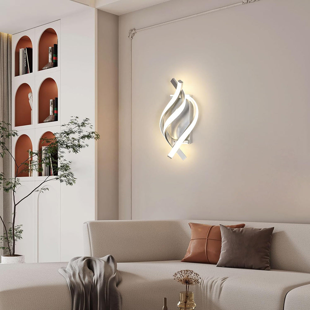 Applique da parete a led 12 watt con fasce a spirale tecnologia CCT - ambraled