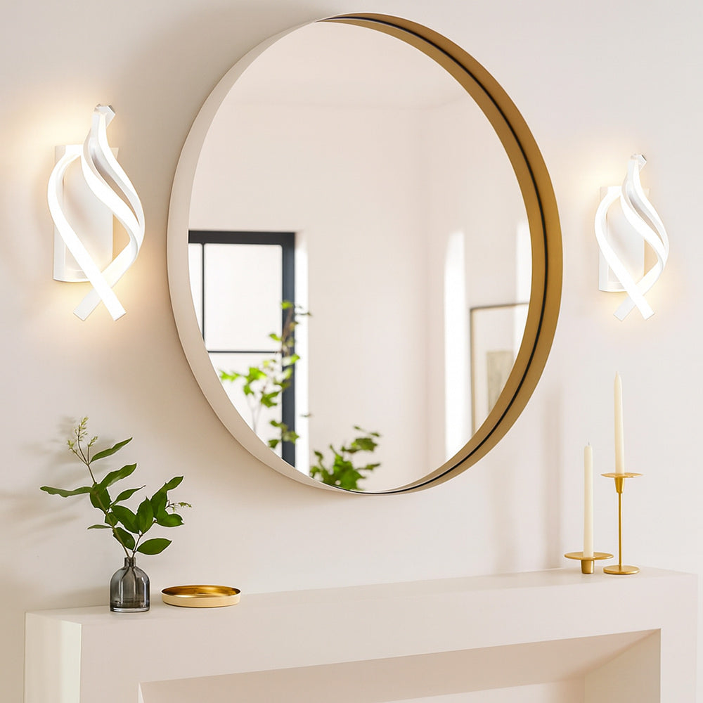Applique da parete a led 12 watt con fasce a spirale tecnologia CCT - ambraled