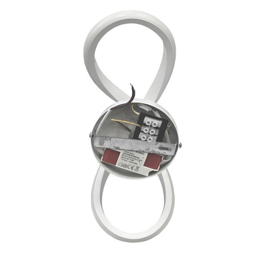 Applique a led 13W decorativo a forma di infinito con tecnologia CCT - ambraled