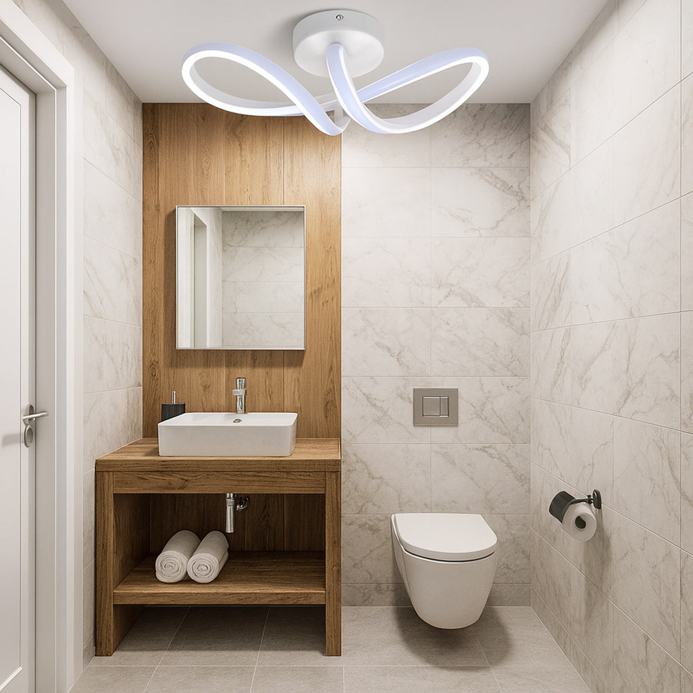 Applique a led 13W decorativo a forma di infinito con tecnologia CCT - ambraled