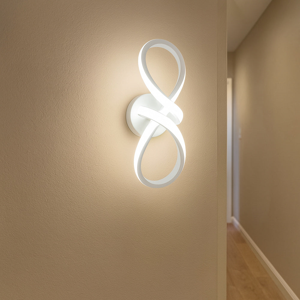 Applique a led 13W decorativo a forma di infinito con tecnologia CCT - ambraled