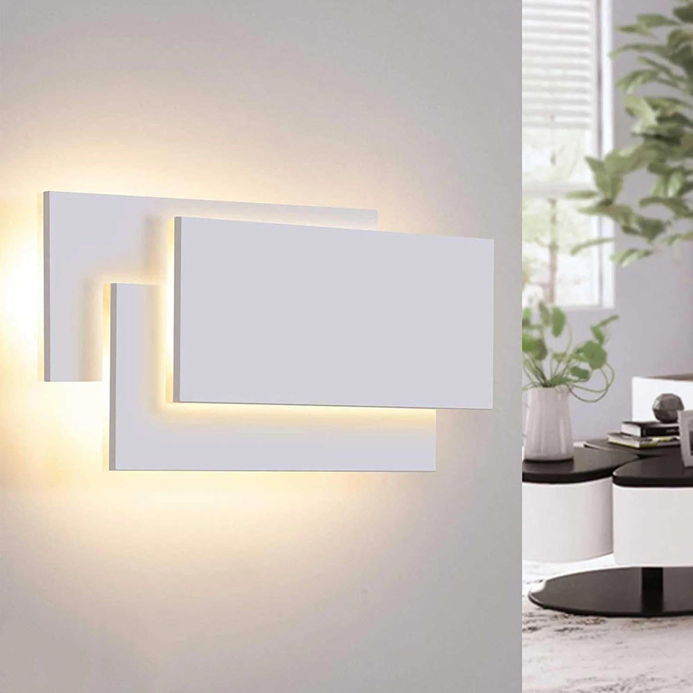 Applique a parete rettangolare 12W tecnologia CCT doppia istallazione - ambraled