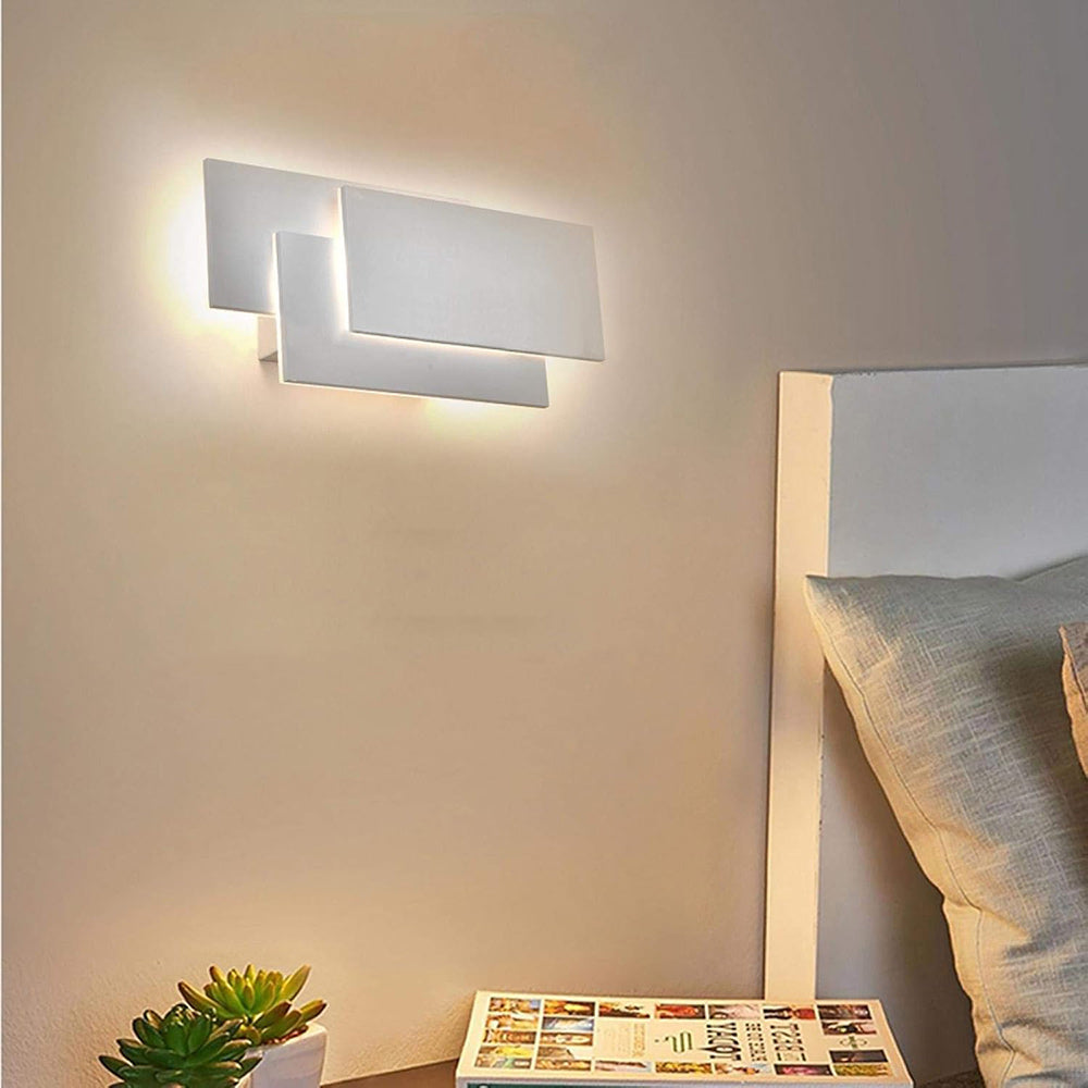 Applique a parete rettangolare 12W tecnologia CCT doppia istallazione - ambraled