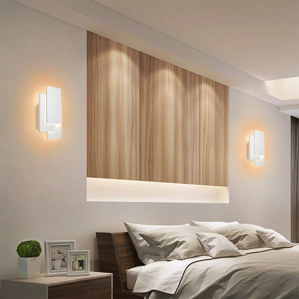 Applique a parete rettangolare 12W tecnologia CCT doppia istallazione - ambraled