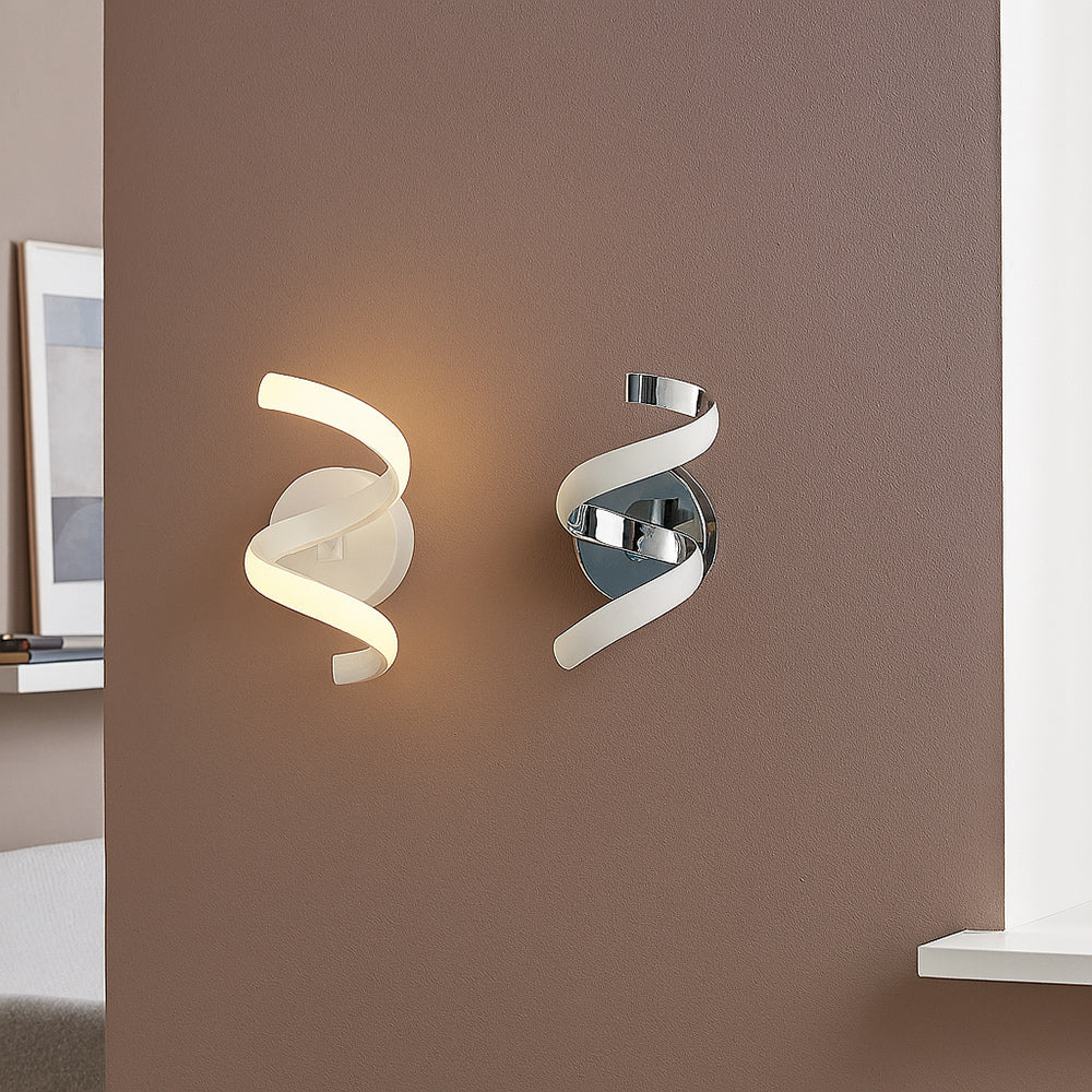 Applique a parete stilizzato 9 watt spirale tecnologia colorazione CCT - ambraled