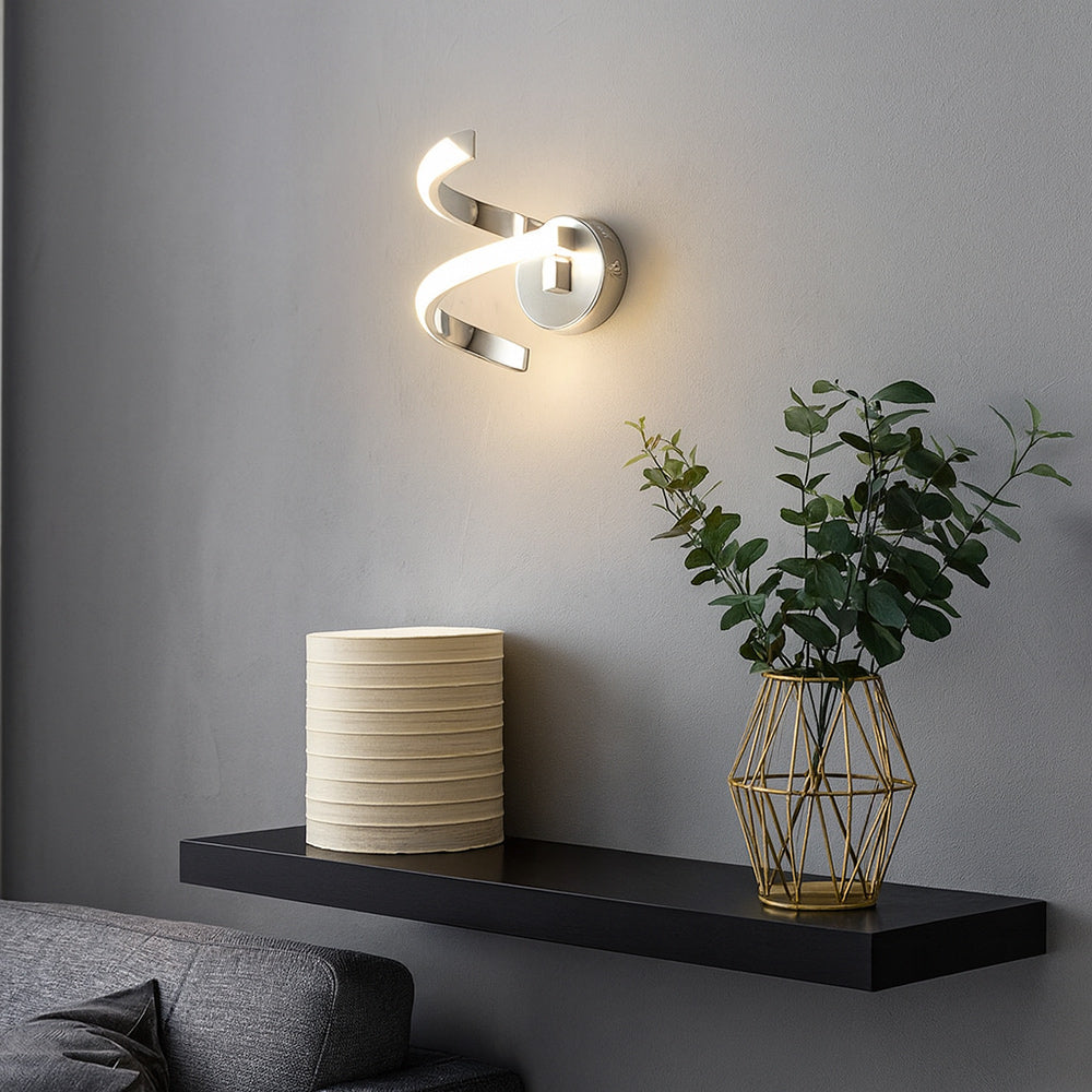 Applique a parete stilizzato 9 watt spirale tecnologia colorazione CCT - ambraled