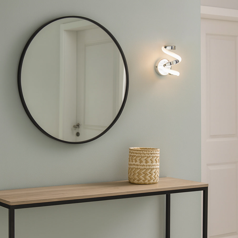 Applique a parete stilizzato 9 watt spirale tecnologia colorazione CCT - ambraled