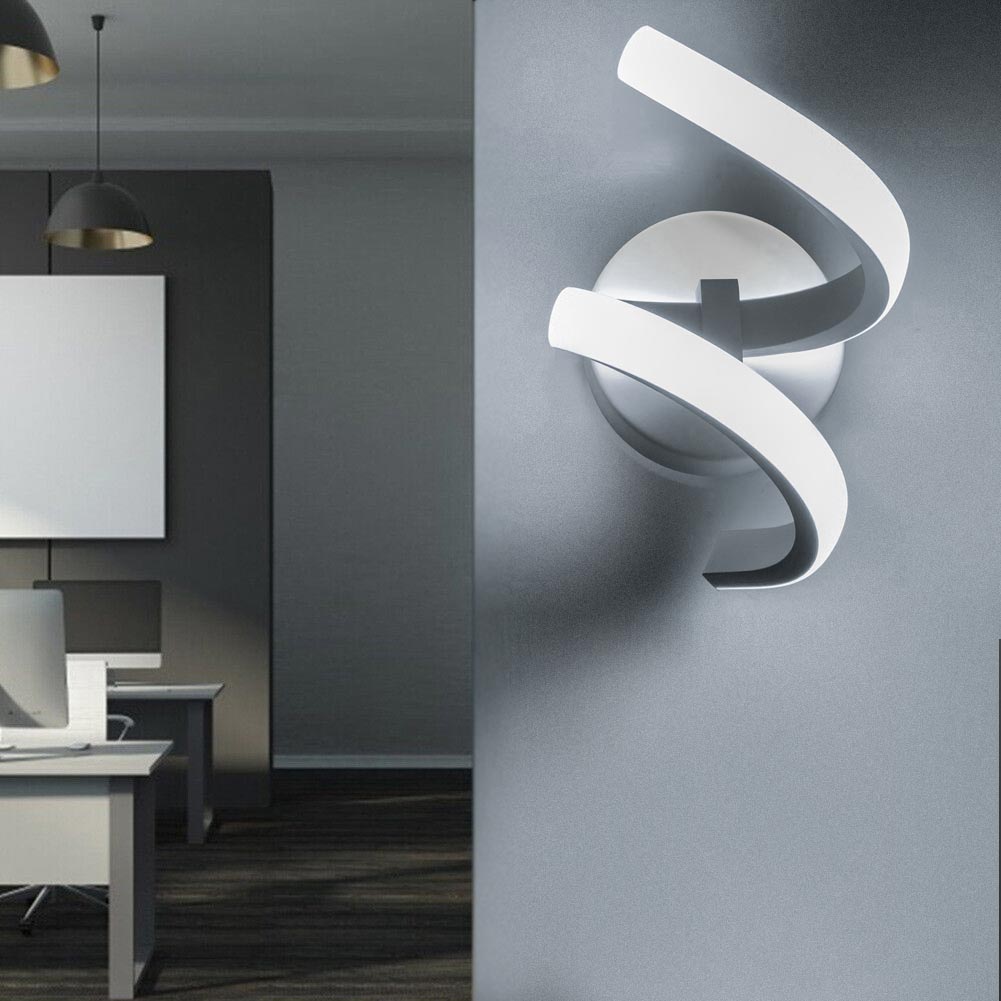Applique a parete stilizzato 9 watt spirale tecnologia colorazione CCT - ambraled