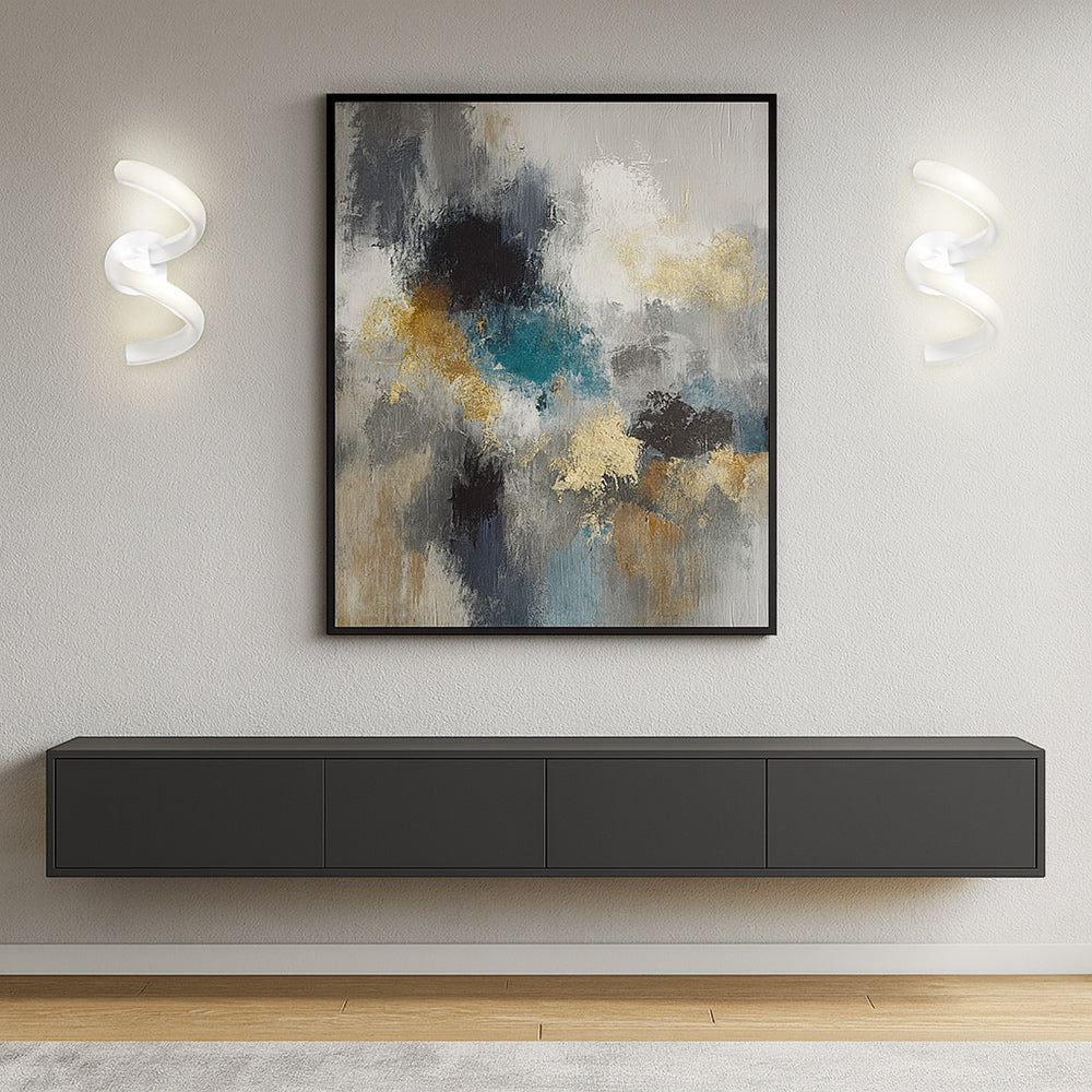 Applique a parete stilizzato 9 watt spirale tecnologia colorazione CCT - ambraled